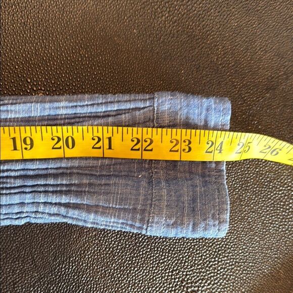Aeropostale Blue Casual Button Down Shirt Lightweight Cotton Gauze size Small - Picture 9 of 9